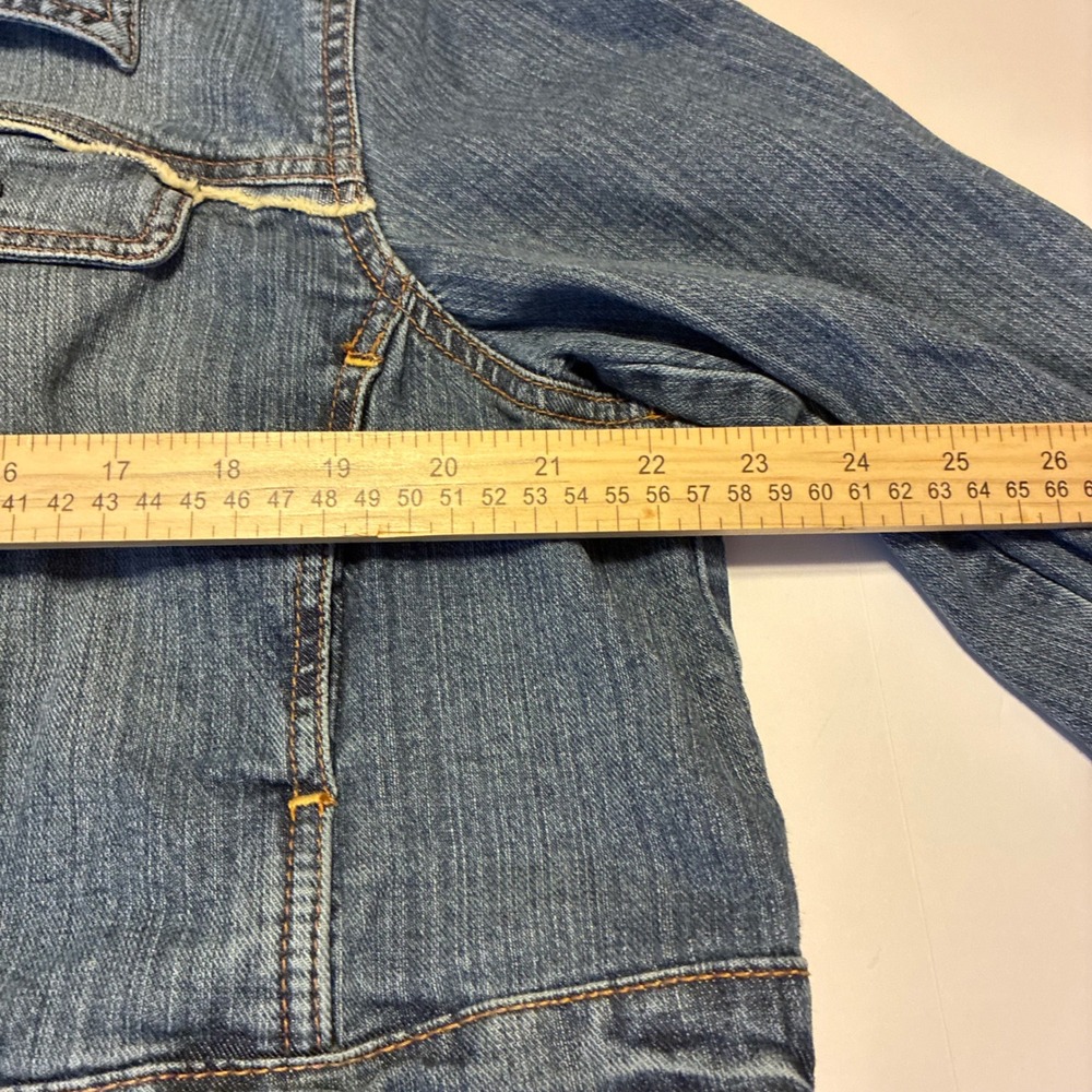 Venezia Denim Vtg Jacket Cropped Embellished Western Jean Jacket Plus Size 18/20 - Picture 8 of 9